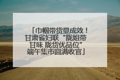 巾帼带货显成效！甘肃省妇联“陇姐带甘味 陇货优品位”端午集市圆满收官