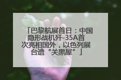 巴黎航展首日：中国隐形战机歼-35A首次亮相国外，以色列展台遭“关黑屋”