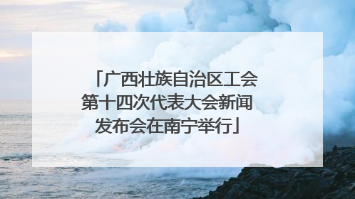 广西壮族自治区工会第十四次代表大会新闻发布会在南宁举行