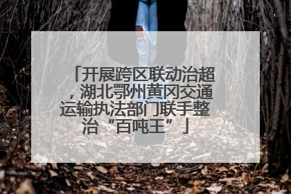 开展跨区联动治超，湖北鄂州黄冈交通运输执法部门联手整治“百吨王”