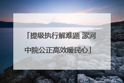 提级执行解难题 漯河中院公正高效暖民心