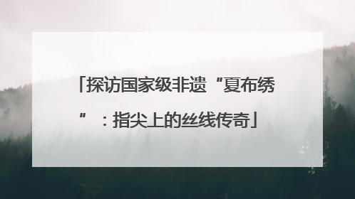 探访国家级非遗“夏布绣”：指尖上的丝线传奇