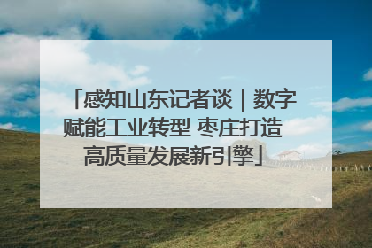 感知山东记者谈｜数字赋能工业转型 枣庄打造高质量发展新引擎