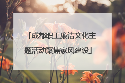 成都职工廉洁文化主题活动聚焦家风建设