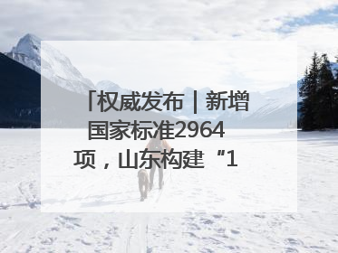 权威发布｜新增国家标准2964项，山东构建“1+4+N”标准化创新发展新格局