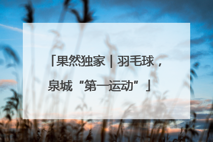 果然独家｜羽毛球，泉城“第一运动”