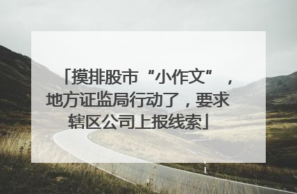 摸排股市“小作文”，地方证监局行动了，要求辖区公司上报线索