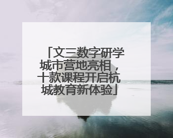 文三数字研学城市营地亮相，十款课程开启杭城教育新体验