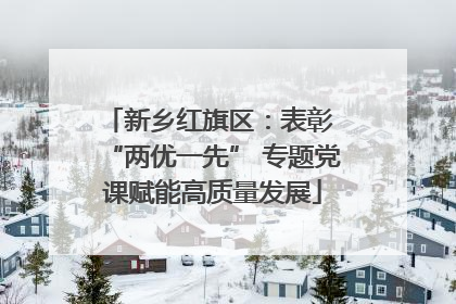 新乡红旗区：表彰 “两优一先” 专题党课赋能高质量发展