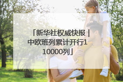 新华社权威快报｜中欧班列累计开行110000列