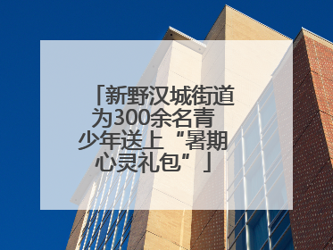 新野汉城街道为300余名青少年送上“暑期心灵礼包”