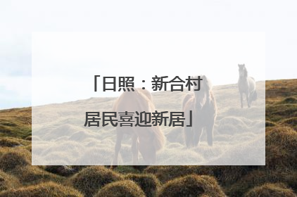 日照：新合村居民喜迎新居
