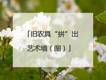 旧农具“拼”出艺术墙（图）