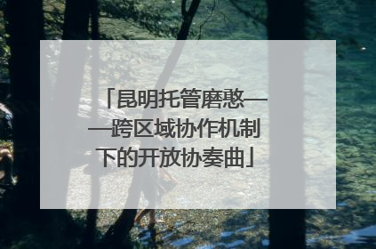 昆明托管磨憨——跨区域协作机制下的开放协奏曲