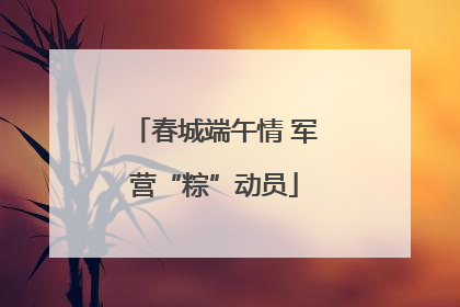 春城端午情 军营“粽”动员