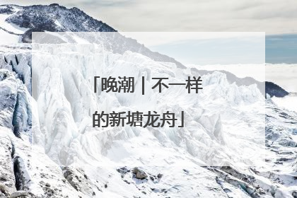 晚潮｜不一样的新塘龙舟