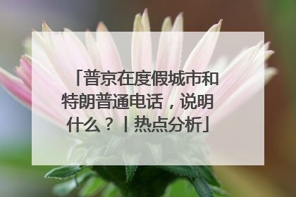 普京在度假城市和特朗普通电话，说明什么？丨热点分析