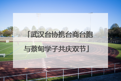 武汉台协携台商台胞与蔡甸学子共庆双节