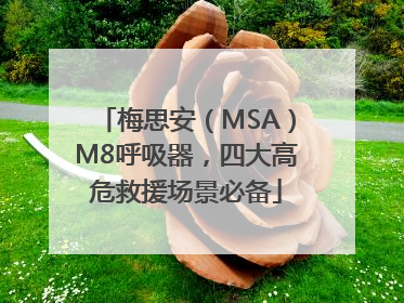 梅思安（MSA）M8呼吸器，四大高危救援场景必备