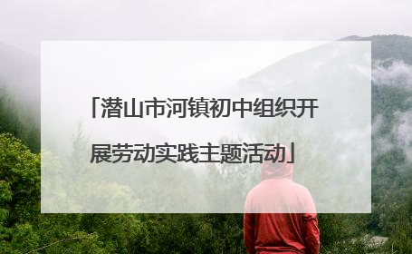 潜山市河镇初中组织开展劳动实践主题活动