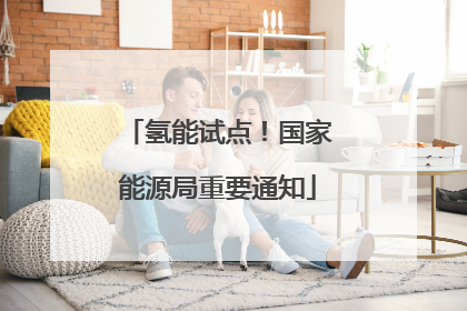 氢能试点！国家能源局重要通知