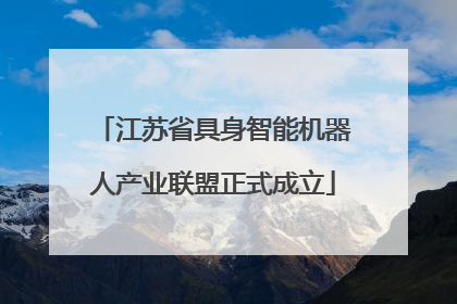 江苏省具身智能机器人产业联盟正式成立