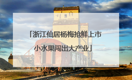 浙江仙居杨梅抢鲜上市 小水果闯出大产业