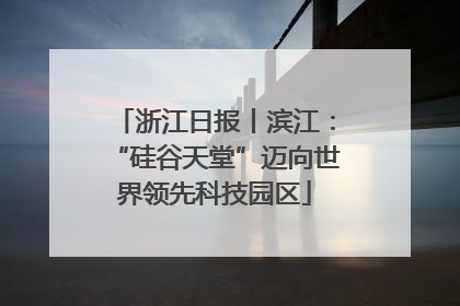 浙江日报丨滨江：“硅谷天堂”迈向世界领先科技园区