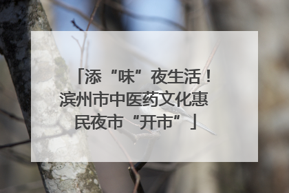 添“味”夜生活！滨州市中医药文化惠民夜市“开市”