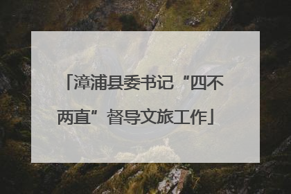 漳浦县委书记“四不两直”督导文旅工作