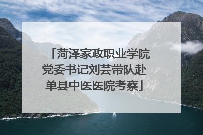 菏泽家政职业学院党委书记刘芸带队赴单县中医医院考察