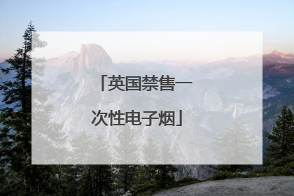 英国禁售一次性电子烟