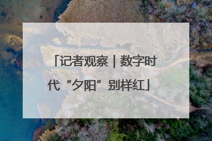 记者观察｜数字时代“夕阳”别样红