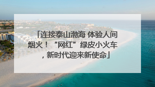 连接泰山渤海 体验人间烟火！“网红”绿皮小火车，新时代迎来新使命