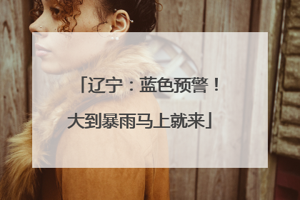 辽宁：蓝色预警！大到暴雨马上就来