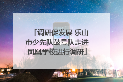 调研促发展 乐山市少先队鼓号队走进凤凰学校进行调研
