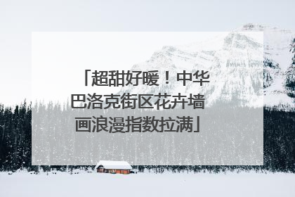 超甜好暖！中华巴洛克街区花卉墙画浪漫指数拉满