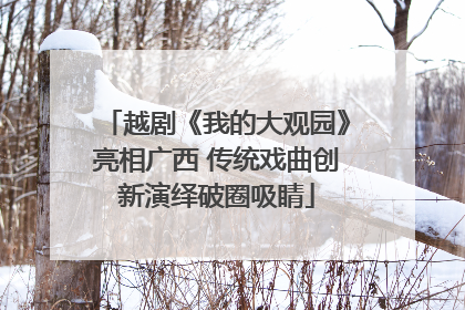 越剧《我的大观园》亮相广西 传统戏曲创新演绎破圈吸睛