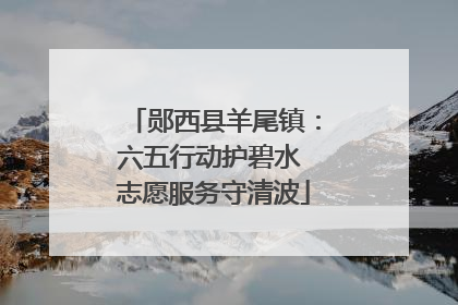 郧西县羊尾镇：六五行动护碧水 志愿服务守清波