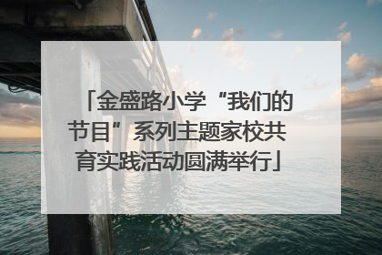 金盛路小学“我们的节目”系列主题家校共育实践活动圆满举行