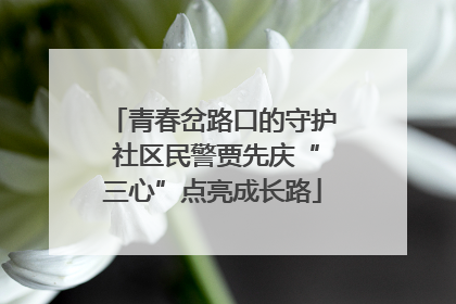 青春岔路口的守护 社区民警贾先庆“三心”点亮成长路