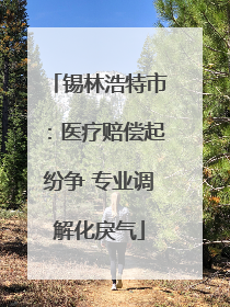 锡林浩特市：医疗赔偿起纷争 专业调解化戾气