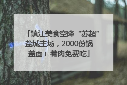 镇江美食空降“苏超”盐城主场，2000份锅盖面+ 肴肉免费吃