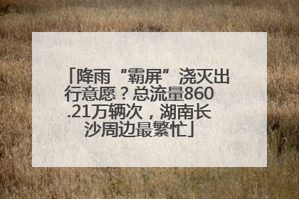 降雨“霸屏”浇灭出行意愿？总流量860.21万辆次，湖南长沙周边最繁忙