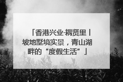 香港兴业·耦贤里丨坡地墅境实景，青山湖畔的“度假生活”