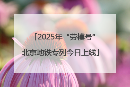 2025年“劳模号”北京地铁专列今日上线