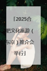 2025合肥文化旅游（东京）推介会举行