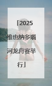 2025维也纳多瑙河龙舟赛举行