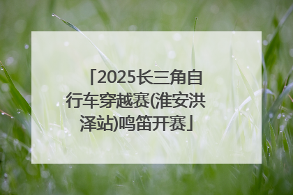 2025长三角自行车穿越赛(淮安洪泽站)鸣笛开赛